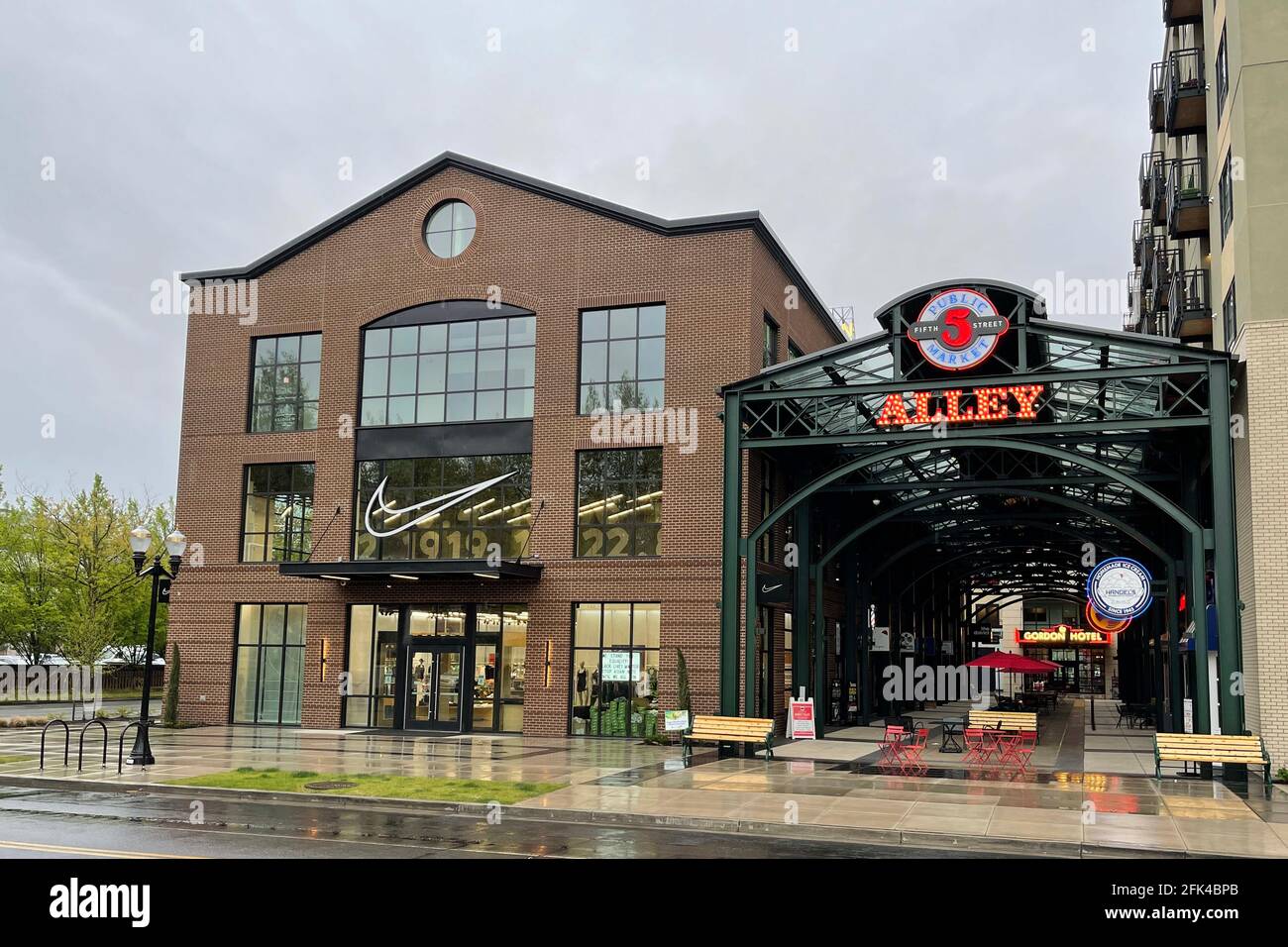 The Nike by Eugene store at the Fifth Street Public Market, Saturday, April  24, 2021, in Eugene, Ore. (Photo by Image of Sport/Sipa USA Stock Photo -  Alamy