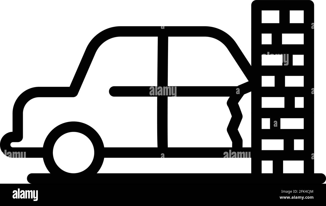 Car accident compensation icon. Outline Car accident compensation ...