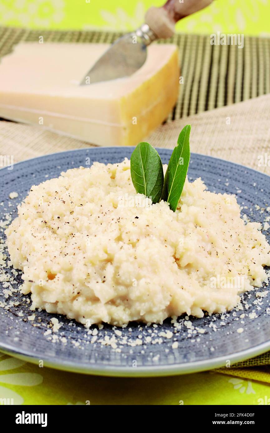 Risotto with Parmesan cheese Stock Photo Alamy