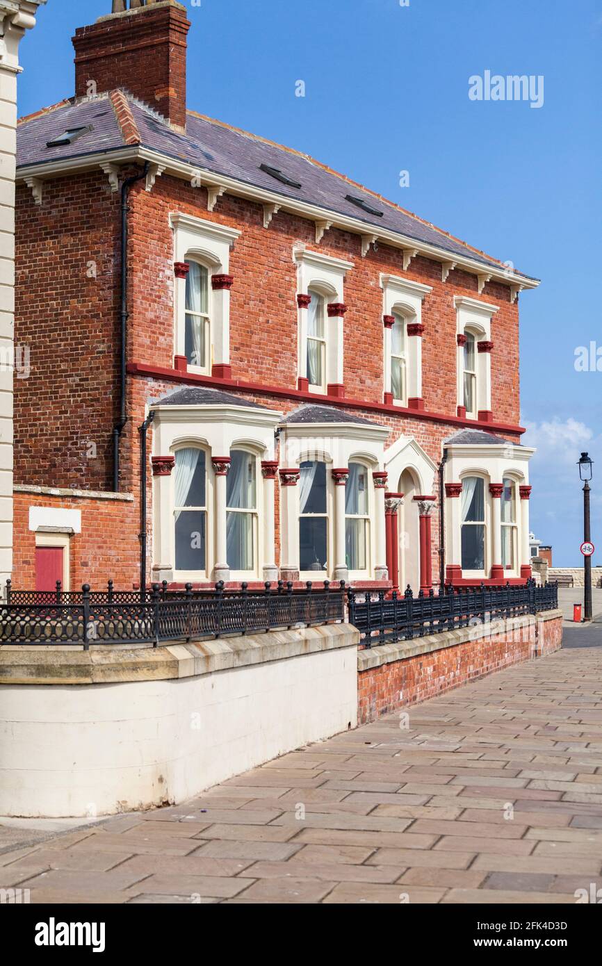 The seafront and houses at Hartlepool Headland,England,UK Stock Photo Alamy