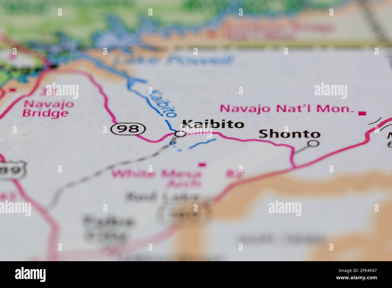 Kaibito arizona map hires stock photography and images Alamy