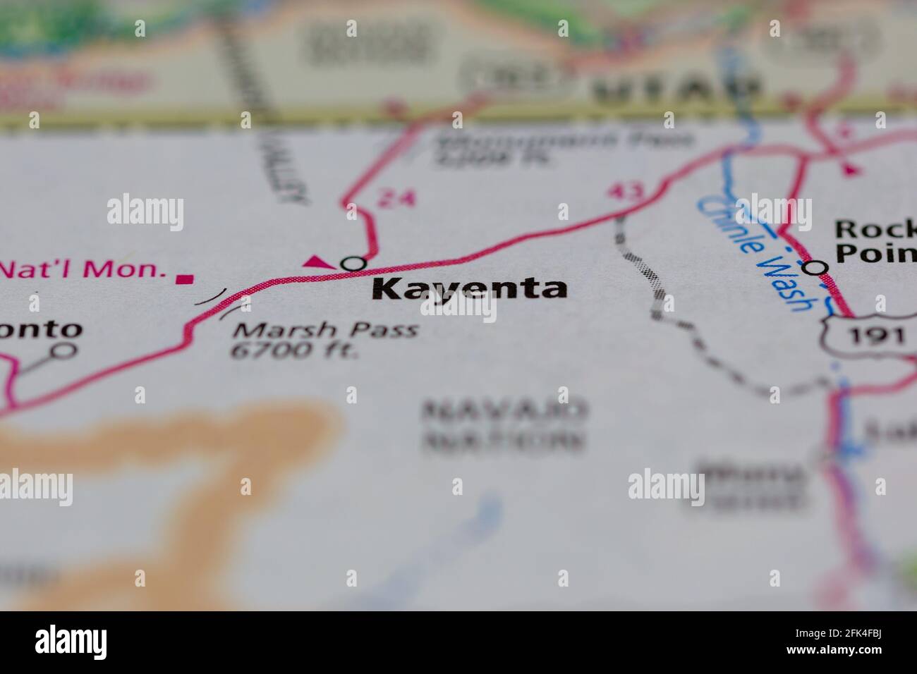 Kayenta on a map hires stock photography and images Alamy