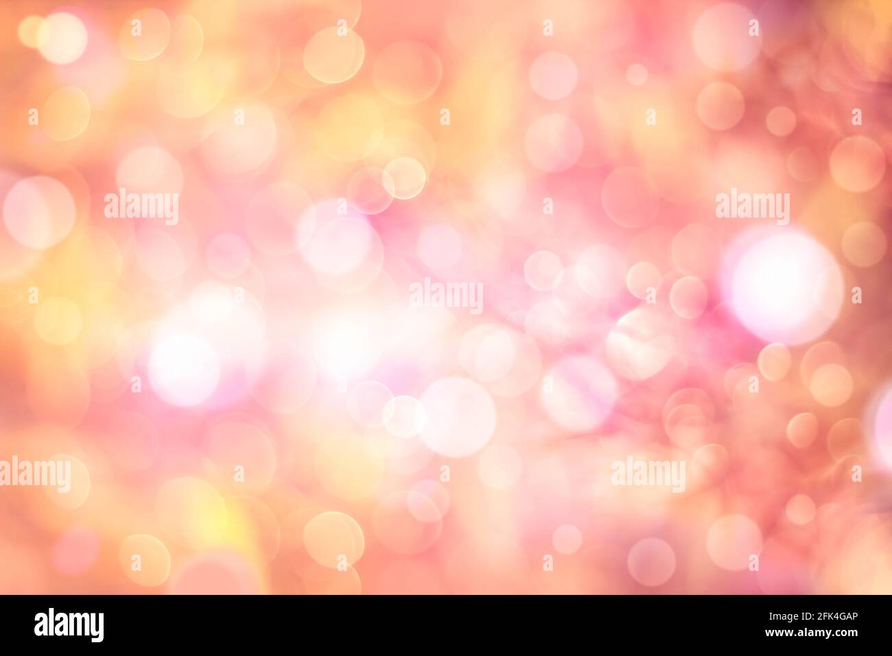 Color abstract circular backgrounds. Twinkling lights vivid blurred bokeh abstract in softness multicolored background. Stock Photo