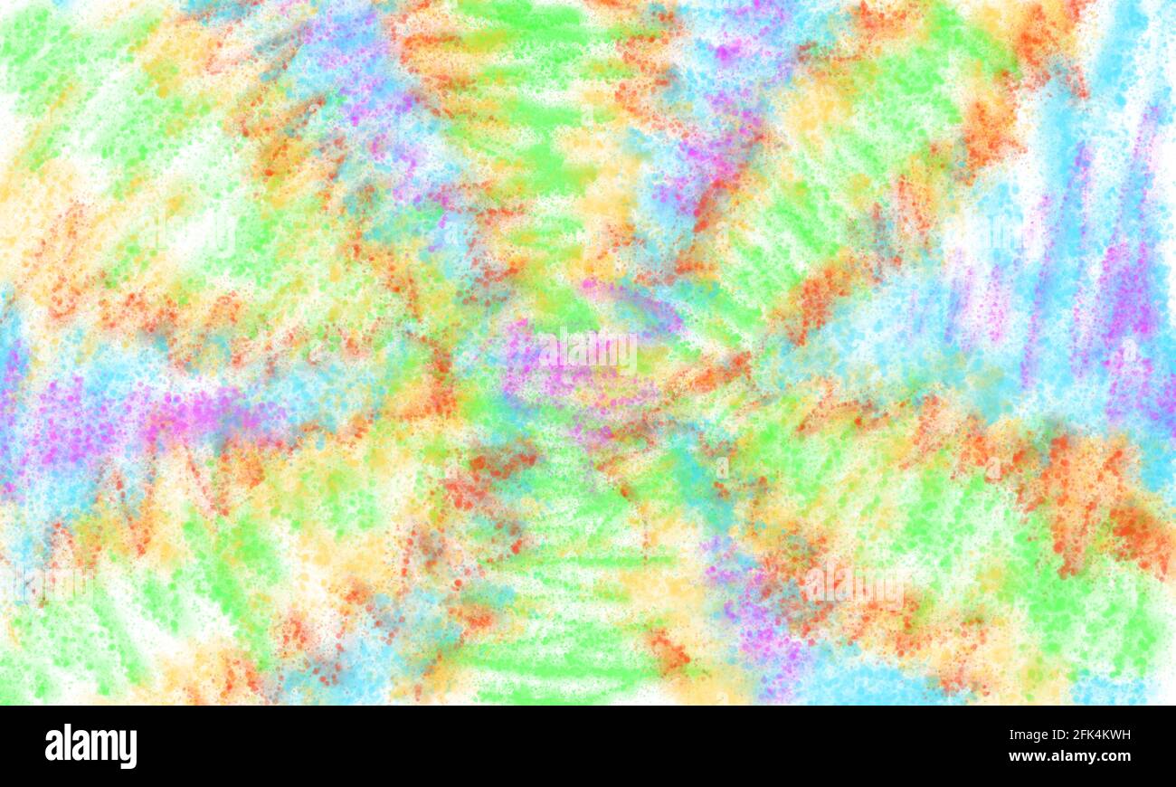 Blurred multicolored circular doodle background. Stock Photo