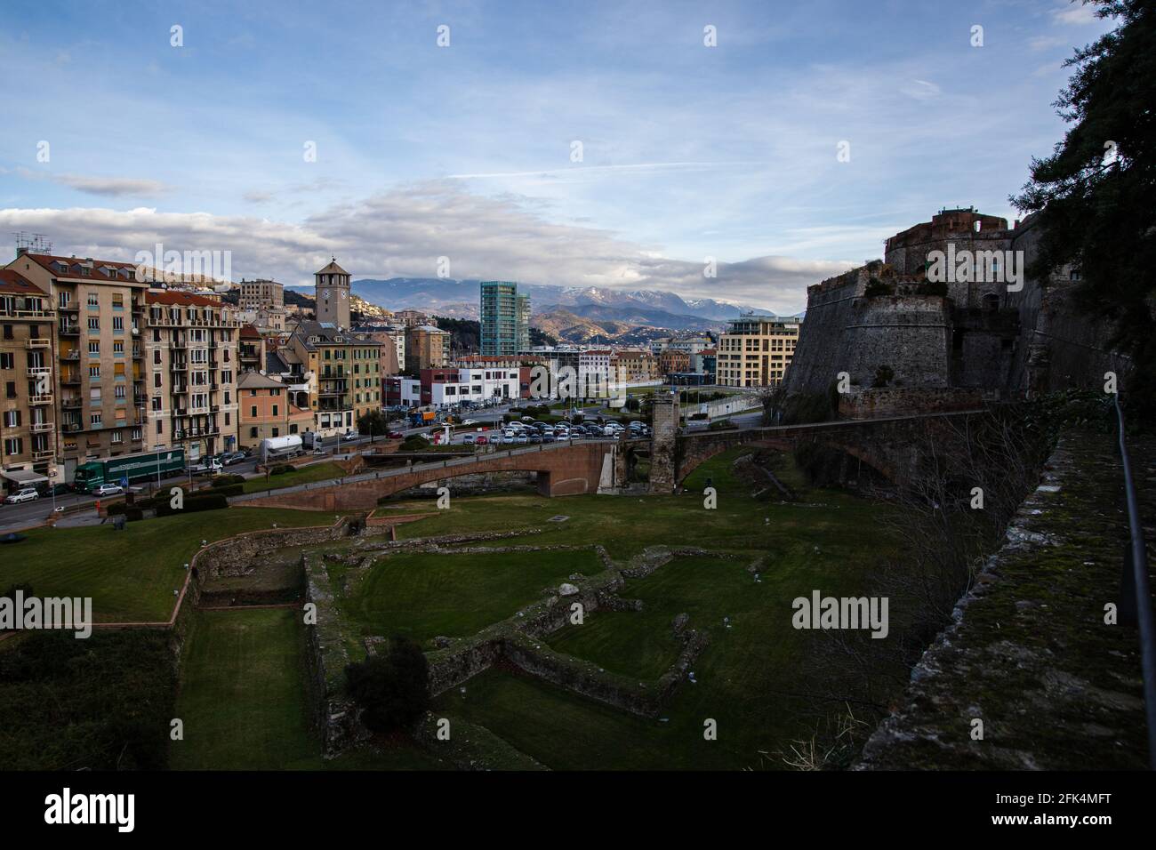 Savona city in Italy Stock Photo
