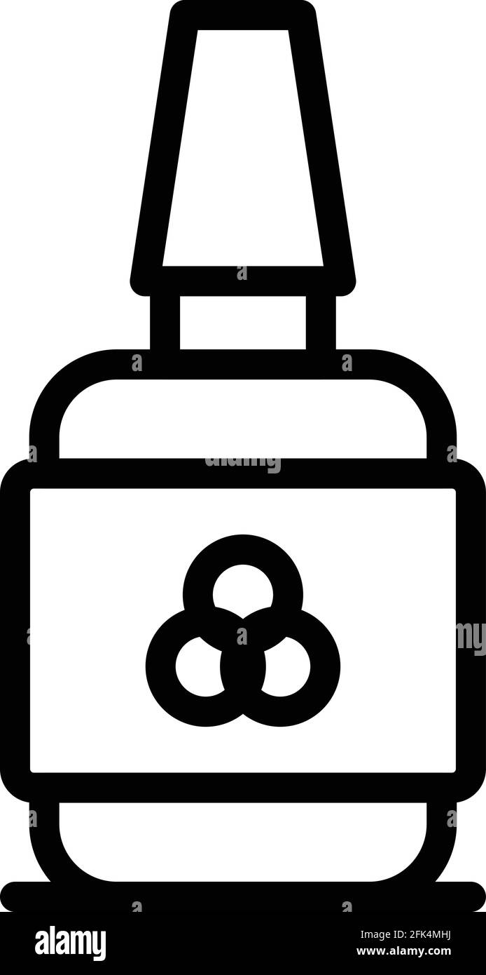 Printer ink icon. Outline Printer ink vector icon for web design ...