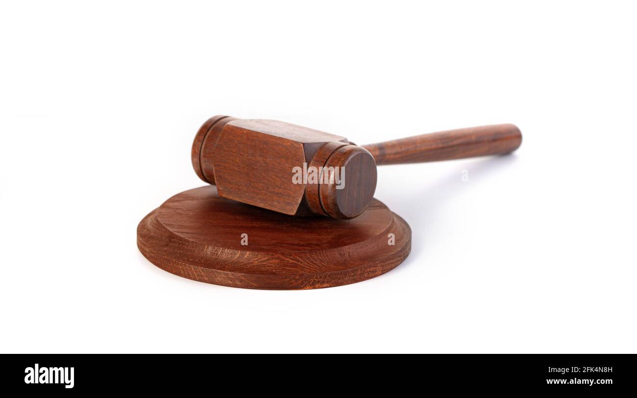 auction hammer or gavel, symbol photo of authority and decision-making Stock Photo