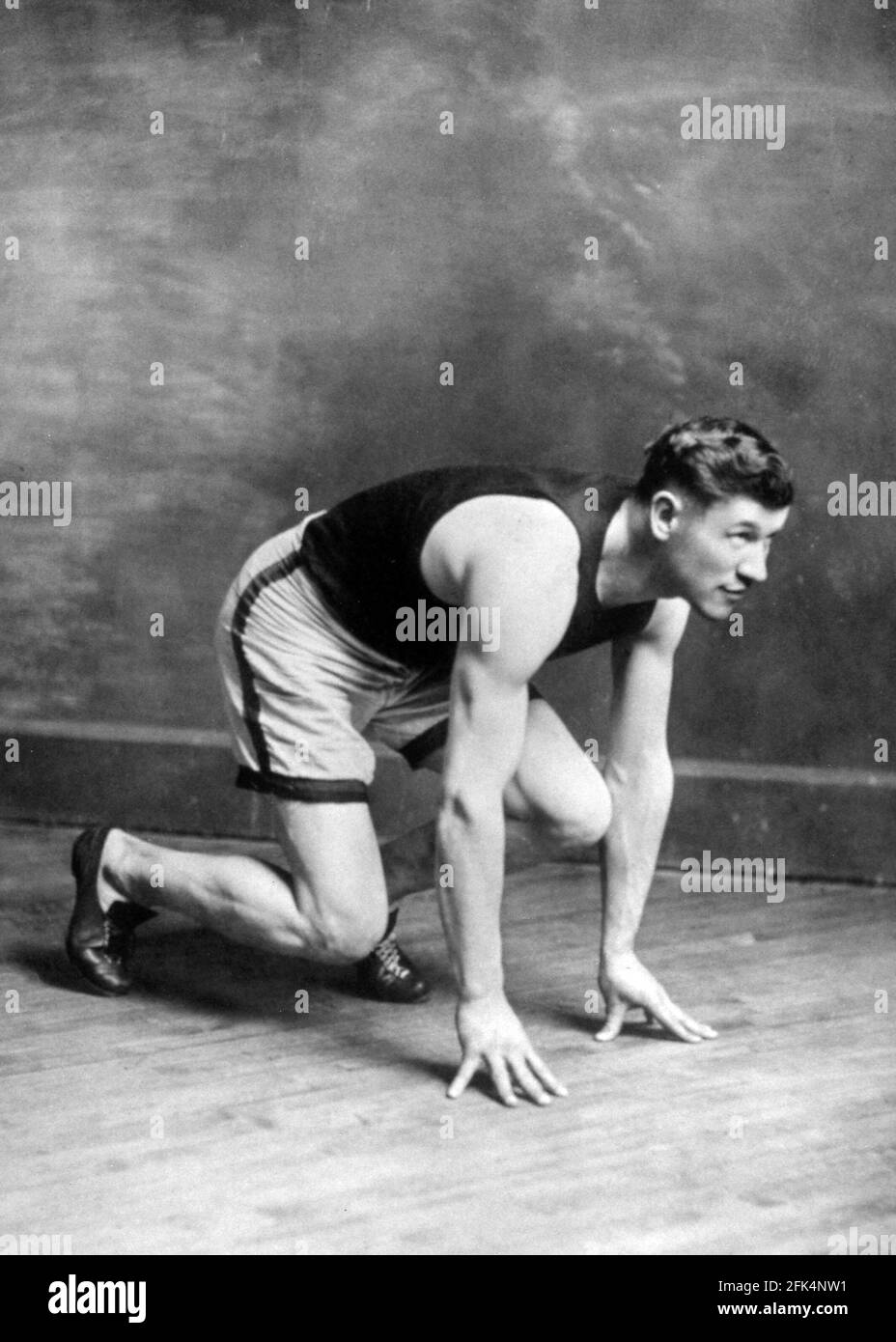 Jim Thorpe. Portrait of the American athlete and Olympic gold medallist