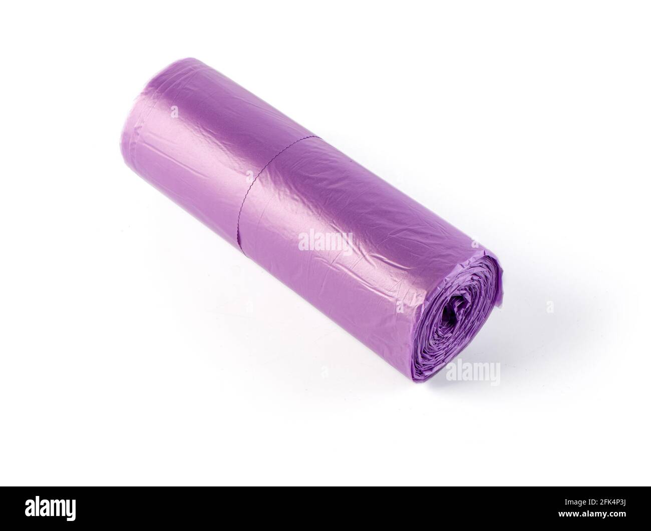 roll of plastic garbage bags isolated on white background Stock Photo ...