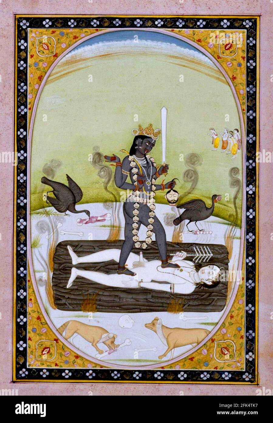 Kali - Kangra - 1800 - 1825 Stock Photo