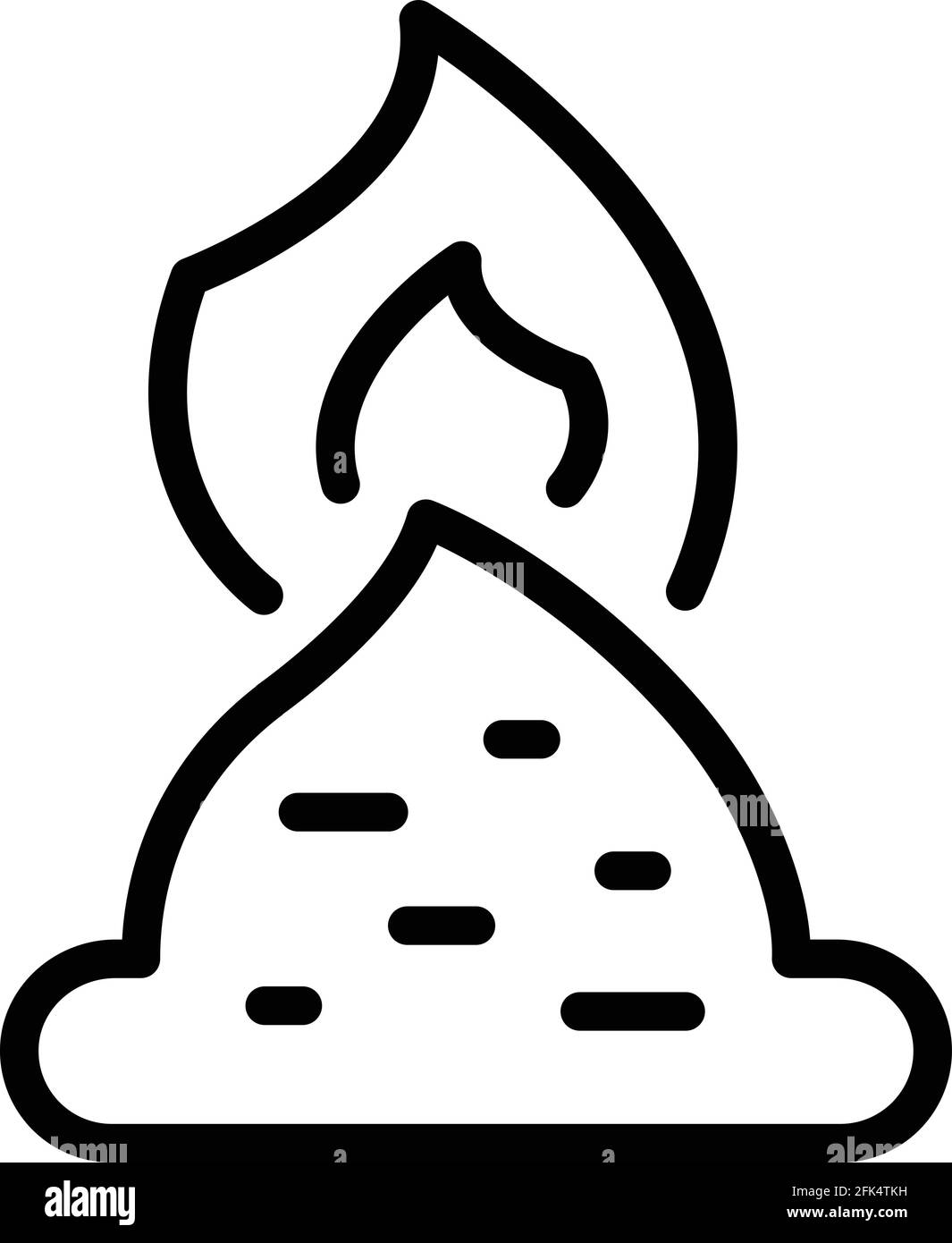 Japanese wasabi icon. Outline Japanese wasabi vector icon for web