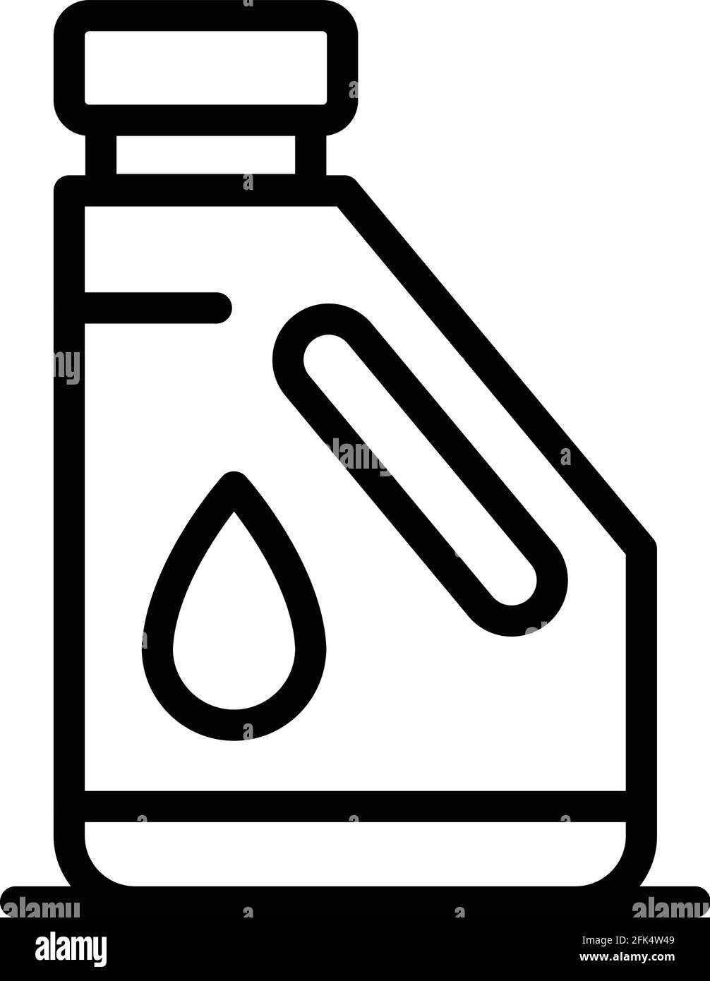 Kerosene bottle icon. Outline Kerosene bottle vector icon for web