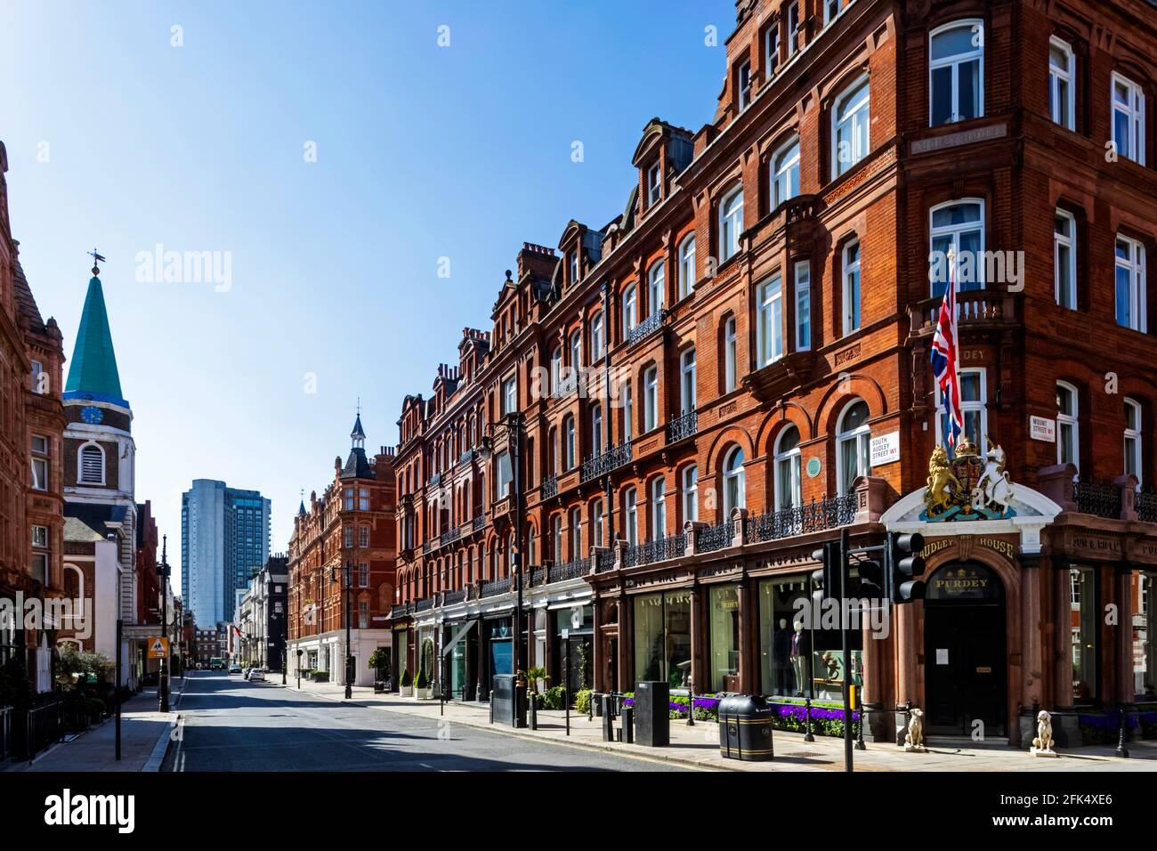 England, London, Westminster, Mayfair, South Audley Street, Purdey Gun and Rifle Store *** Local Caption ***  UK,United Kingdom,Great Britain,Britain, Stock Photo