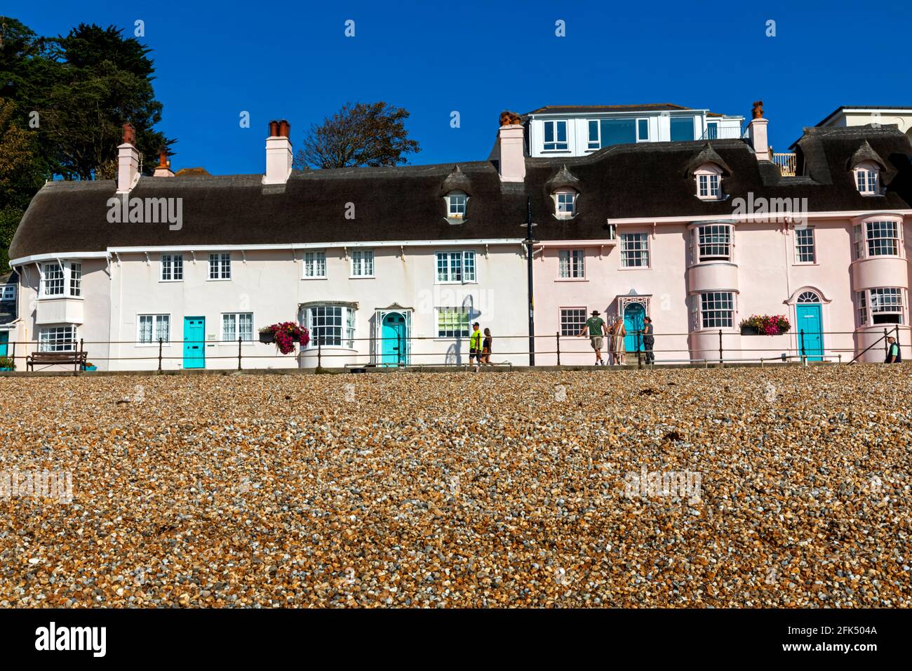 England, Dorset, Lyme Regis, Beach Front Houses *** Local Caption