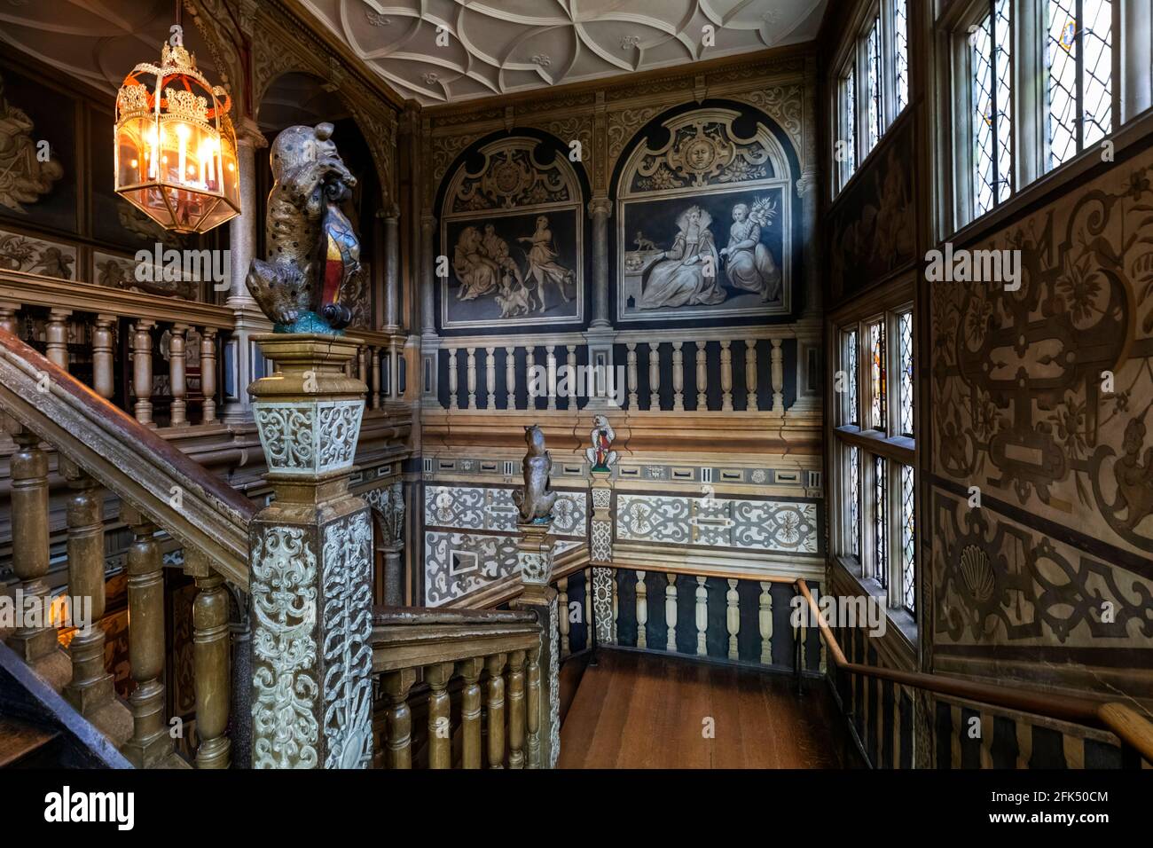 England, Kent, Sevenoaks, Knole House, The Great Staircase *** Local