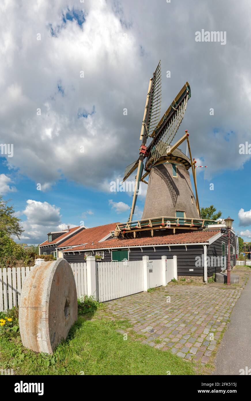 Chalk grinding windmill called De Admiraal Stock Photo - Alamy