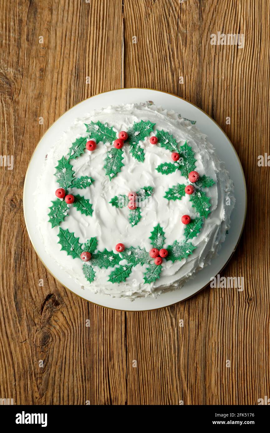 English Christmas cake Stock Photo Alamy