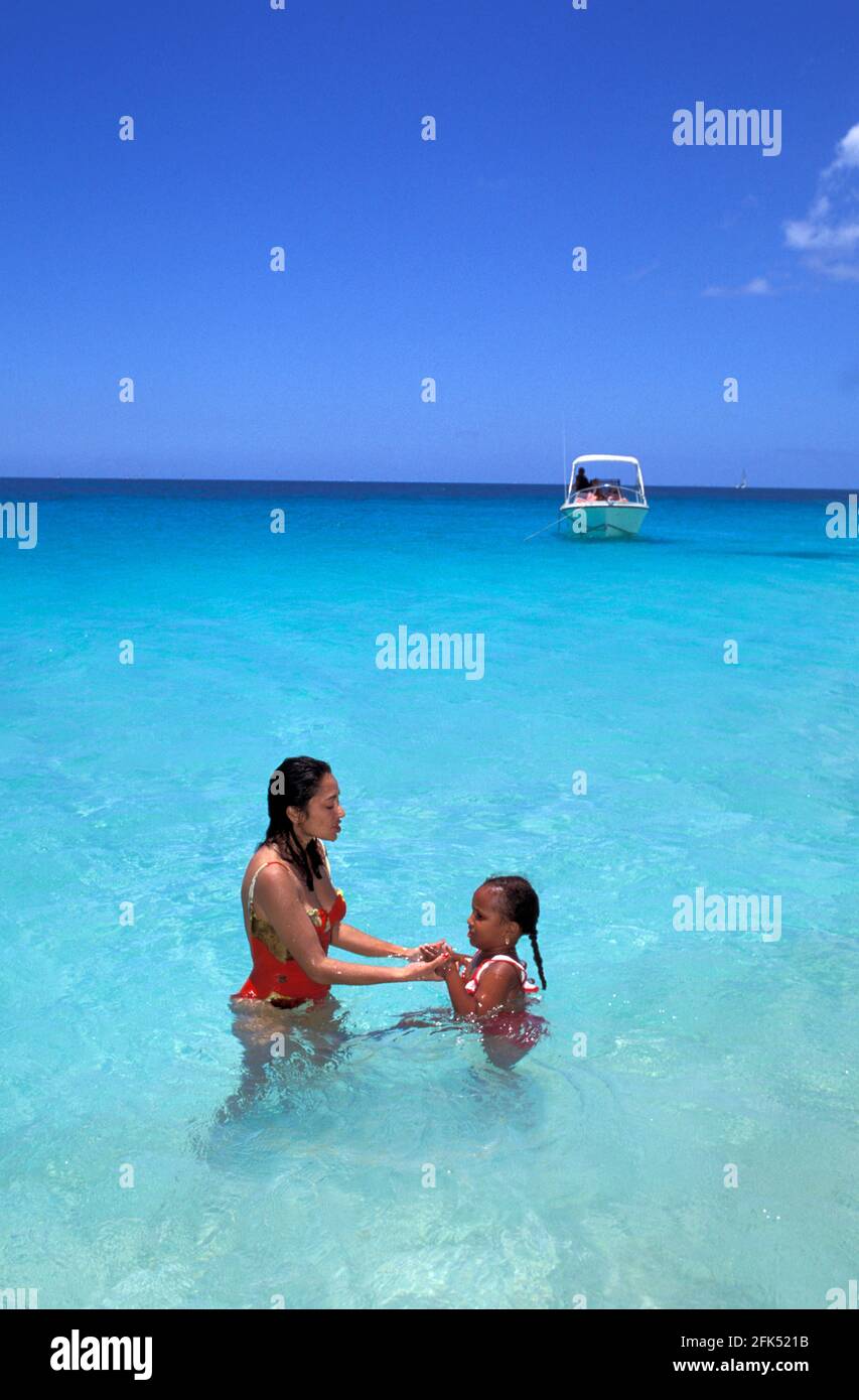 Caribbean, West Indies, Antigua, Darkwood Beach, Stock Photo