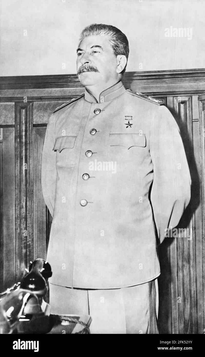 Portrait of I.V. Stalin Stock Photo