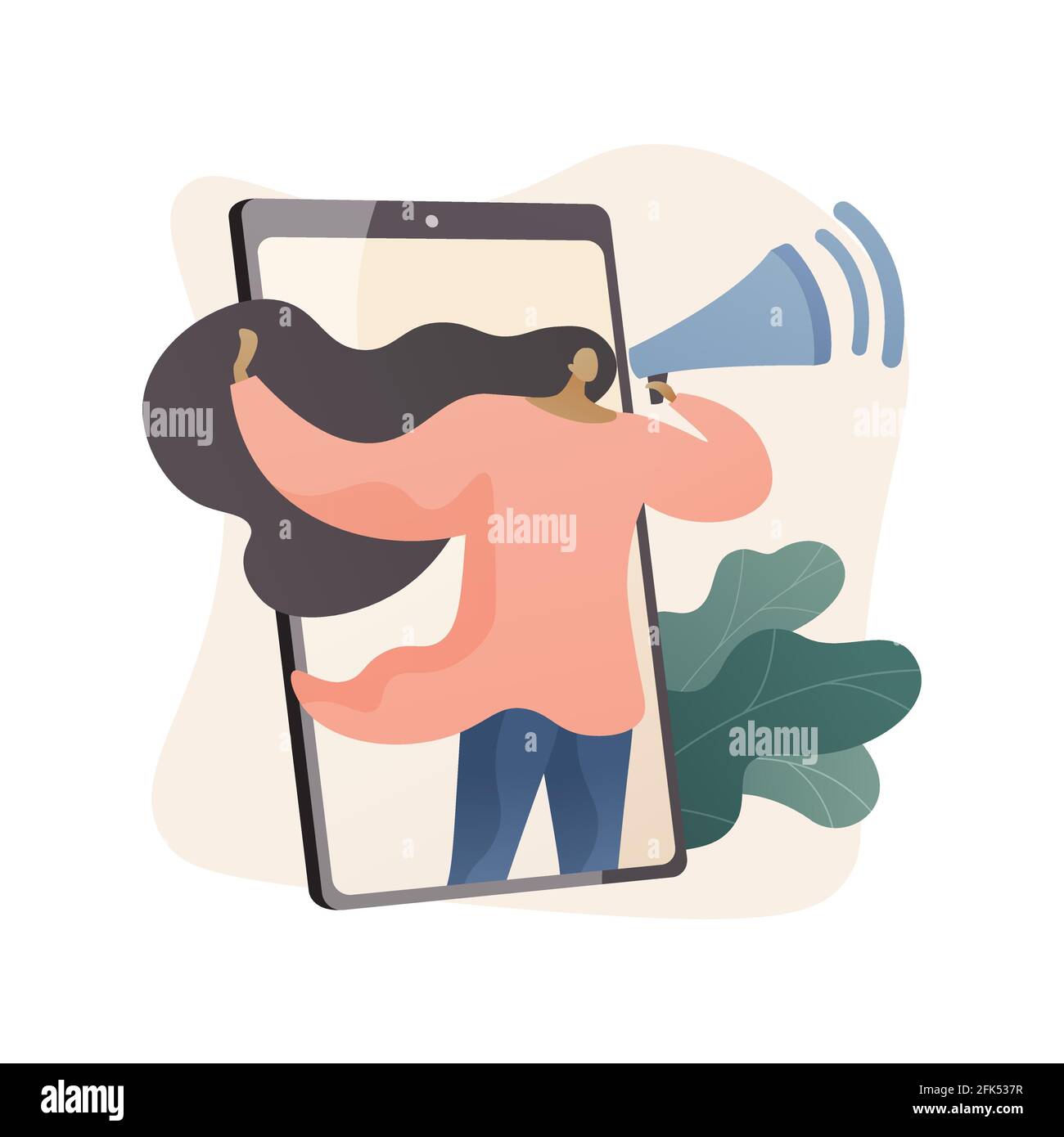 Post engagement abstract concept vector illustration Stock Vector Image