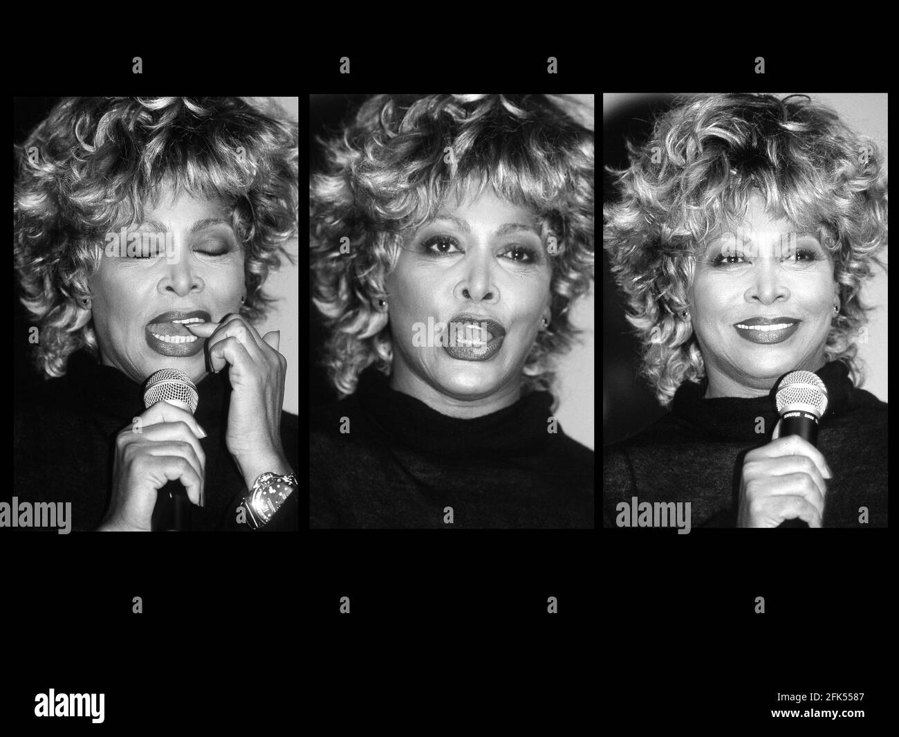 Tina Turner at the Twenty Four Seven album and tour press conference at the Pavillion Gabriel, Paris,France 27th October 1999 Stock Photo