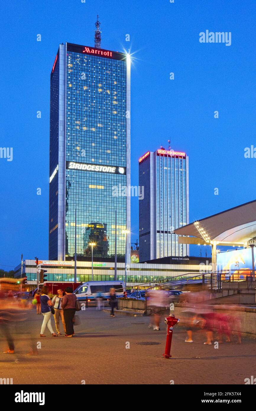 Poland, Warsaw, Marriott hotel, Masovia voivodeship. Stock Photo