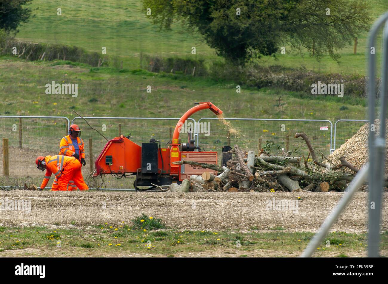 Aylesbury Vale, Buckinghamshire, UK. 27th April, 2021. Tree limbs