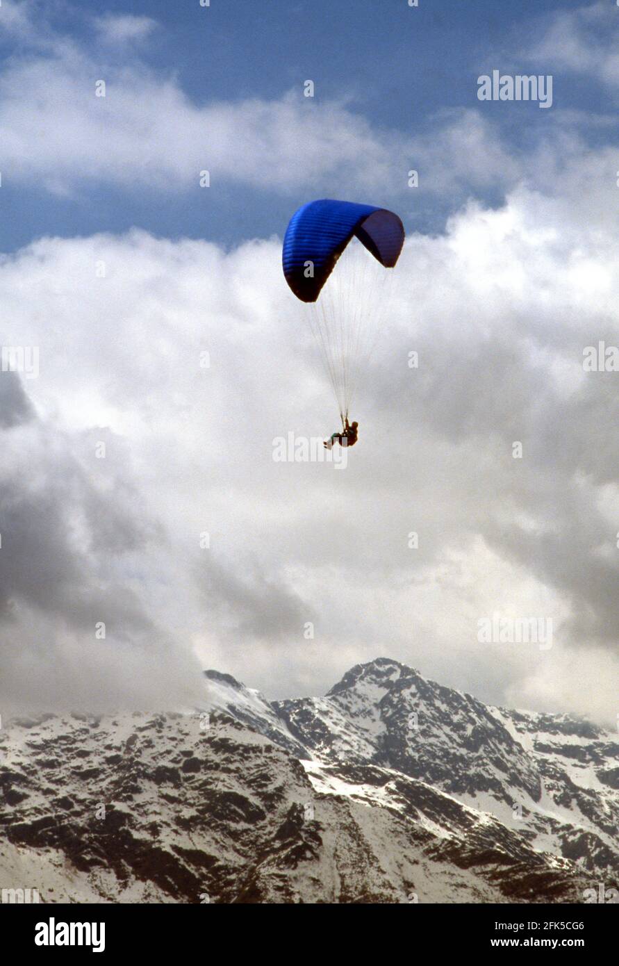 Parapendio in volo Stock Photo