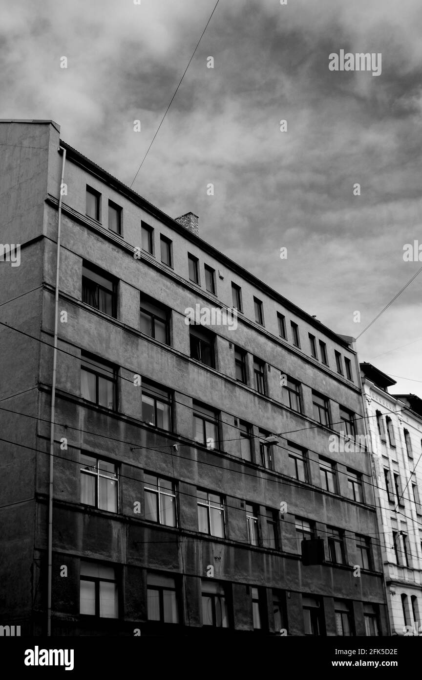 Building architecture in eastern Europe Stock Photo