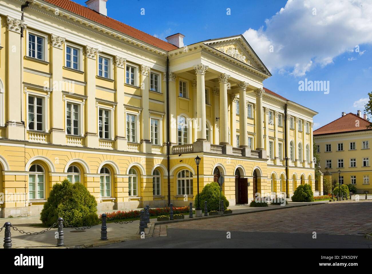 Poland, Warsaw,  Kazimierzowski palace, , Masovia voivodeship. Stock Photo