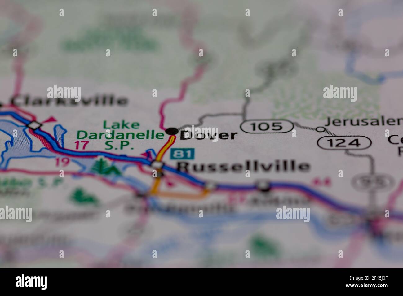 Dover arkansas map hires stock photography and images Alamy