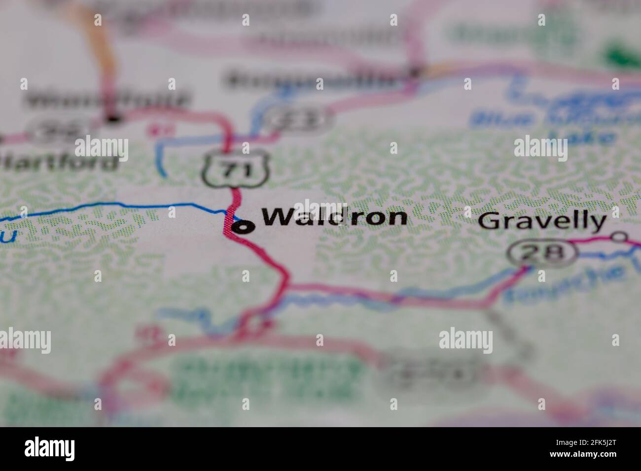 Waldron on a map hires stock photography and images Alamy