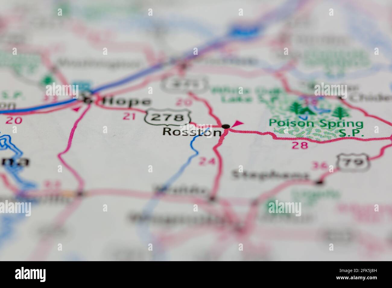 Rosston arkansas map hires stock photography and images Alamy