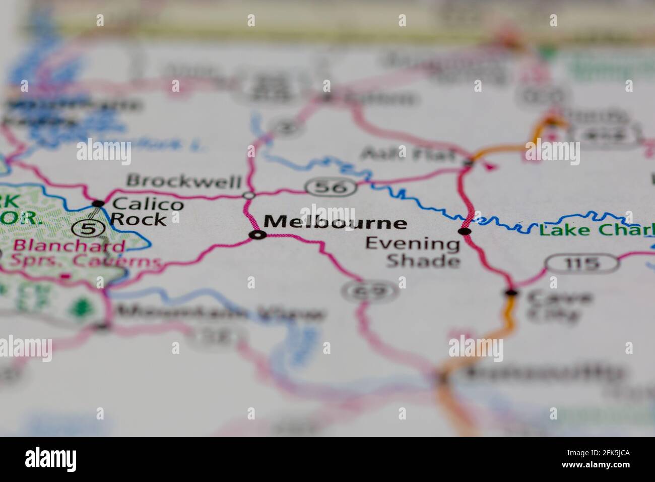 Melbourne arkansas map hires stock photography and images Alamy