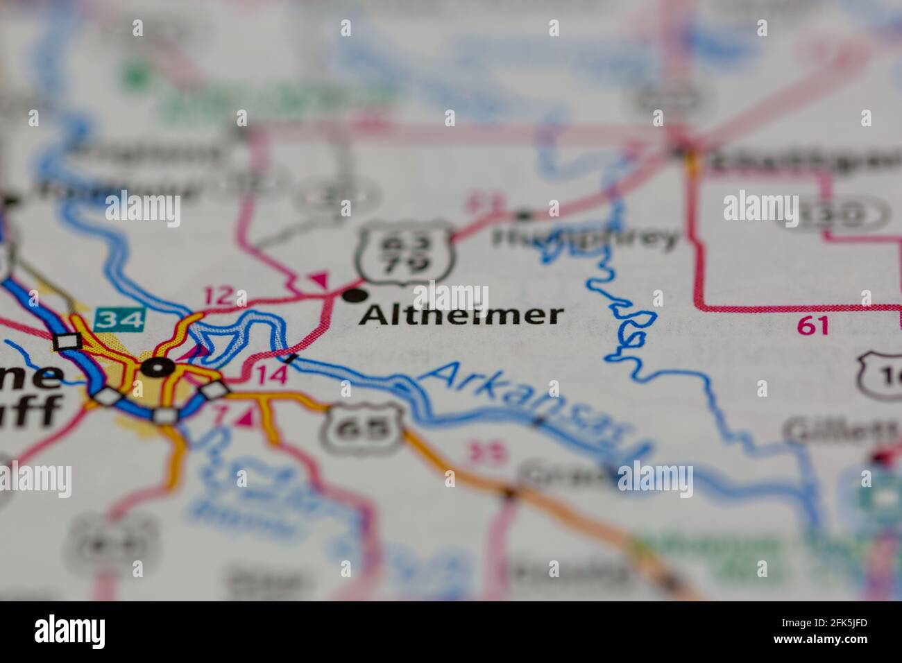 Altheimer arkansas map hires stock photography and images Alamy