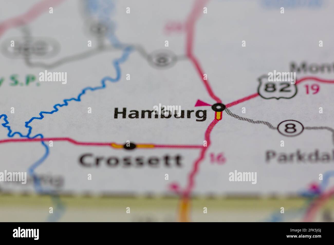 Hamburg arkansas map hires stock photography and images Alamy