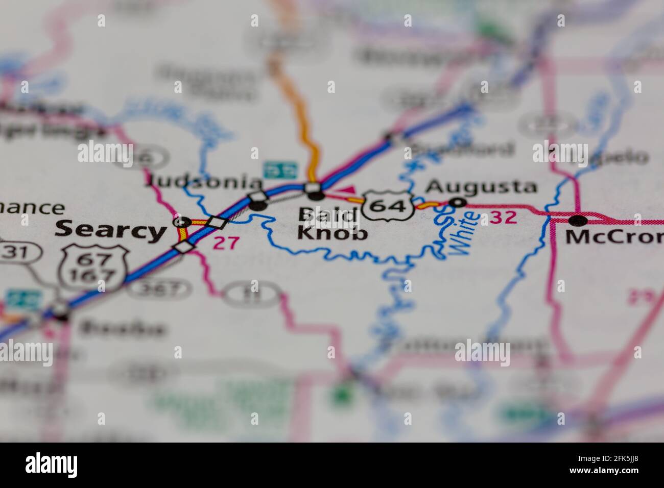 Bald knob arkansas map hires stock photography and images Alamy