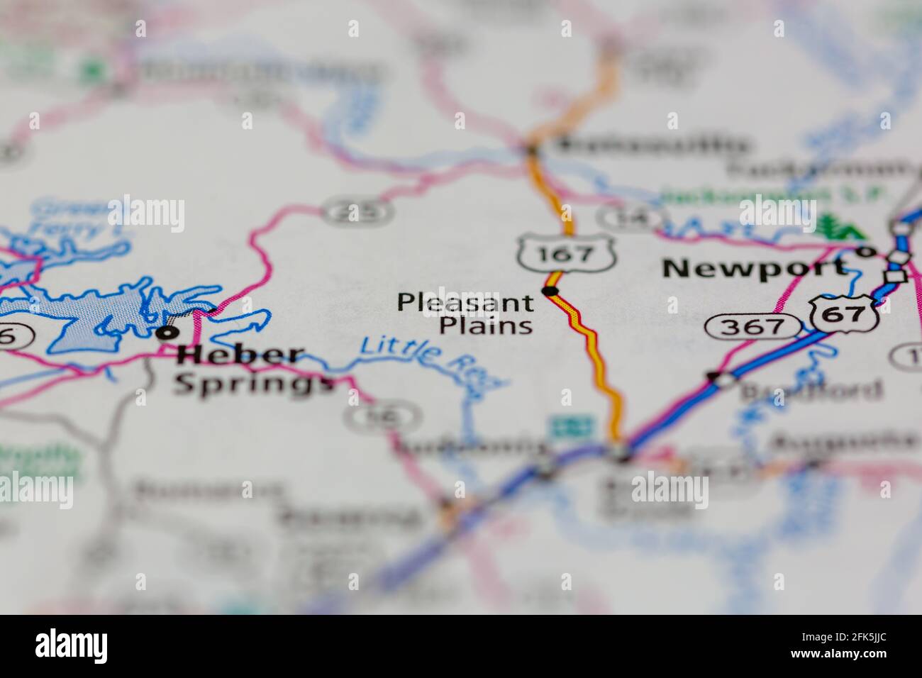 Map of pleasant plains hires stock photography and images Alamy