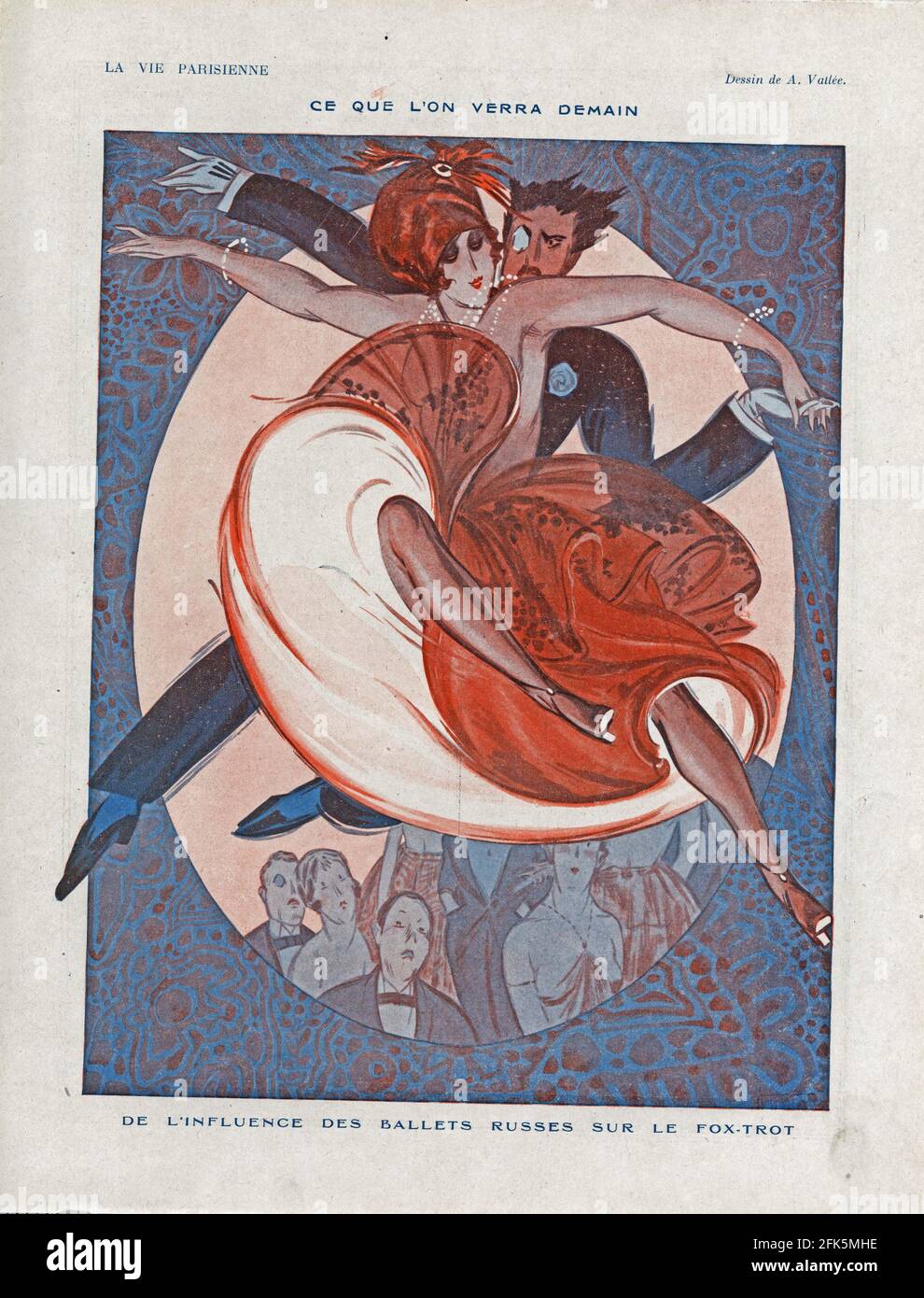 1920s France La Vie Parisienne Magazine Plate Stock Photo - Alamy