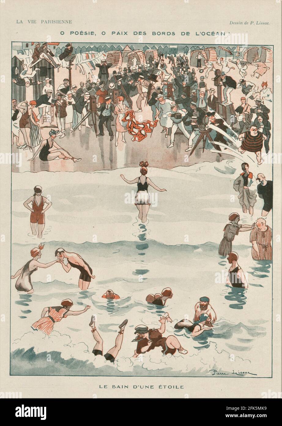 1920s France La Vie Parisienne Magazine Plate Stock Photo - Alamy