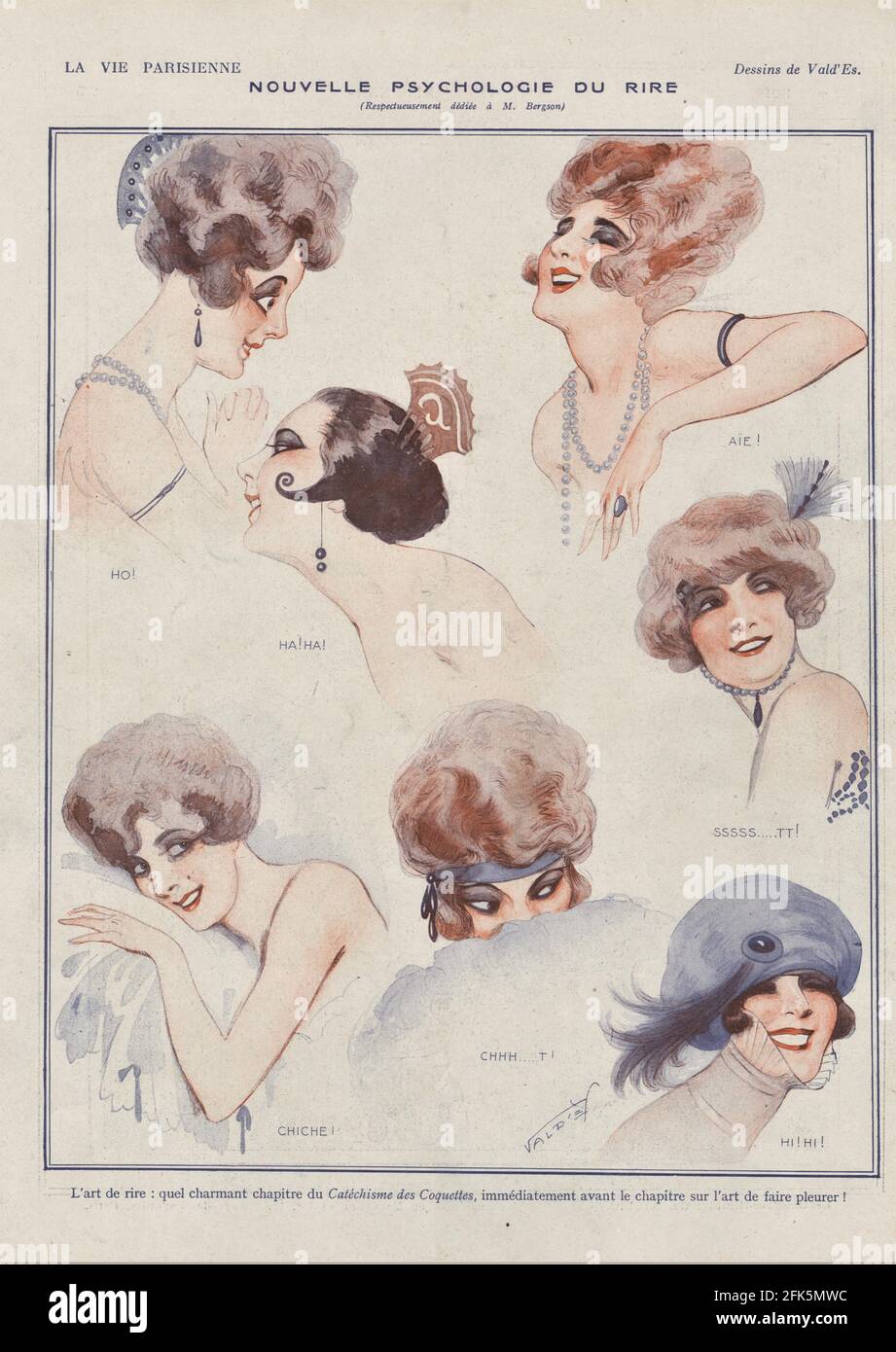 1920s France La Vie Parisienne Magazine Plate Stock Photo - Alamy