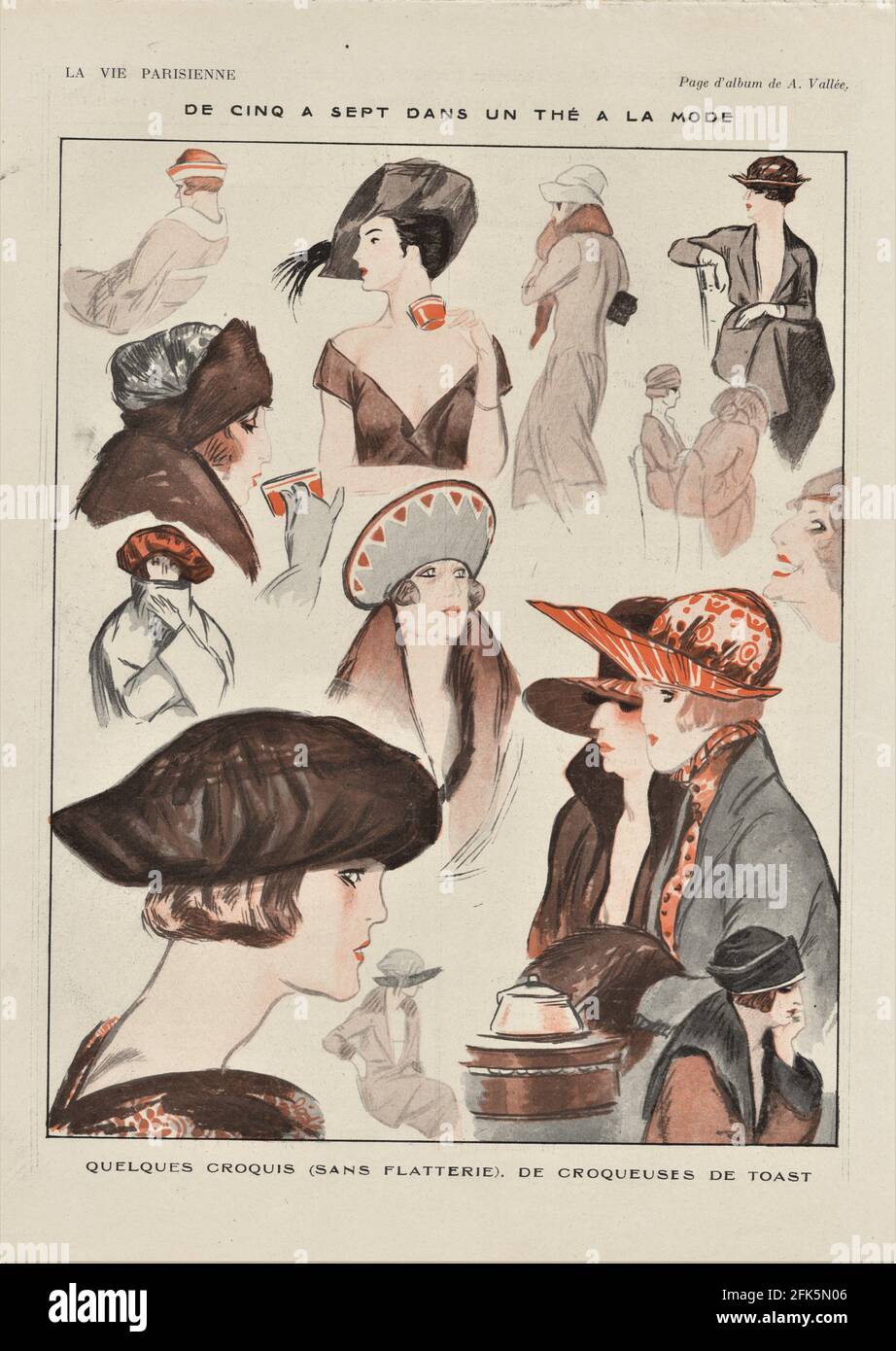 1920s France La Vie Parisienne Magazine Plate Stock Photo - Alamy