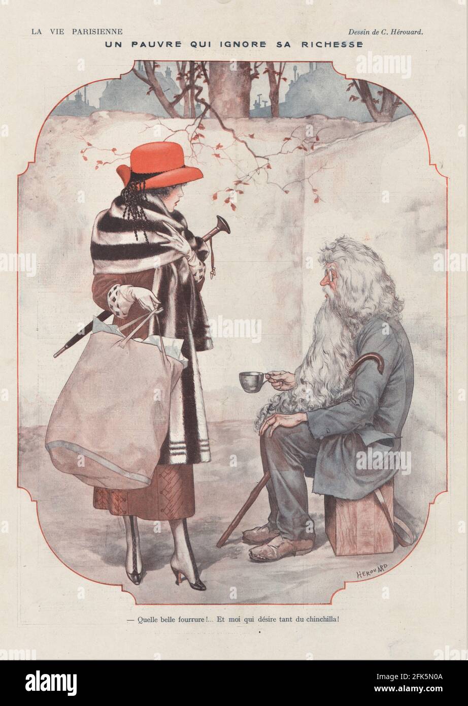 1920s France La Vie Parisienne Magazine Plate Stock Photo - Alamy