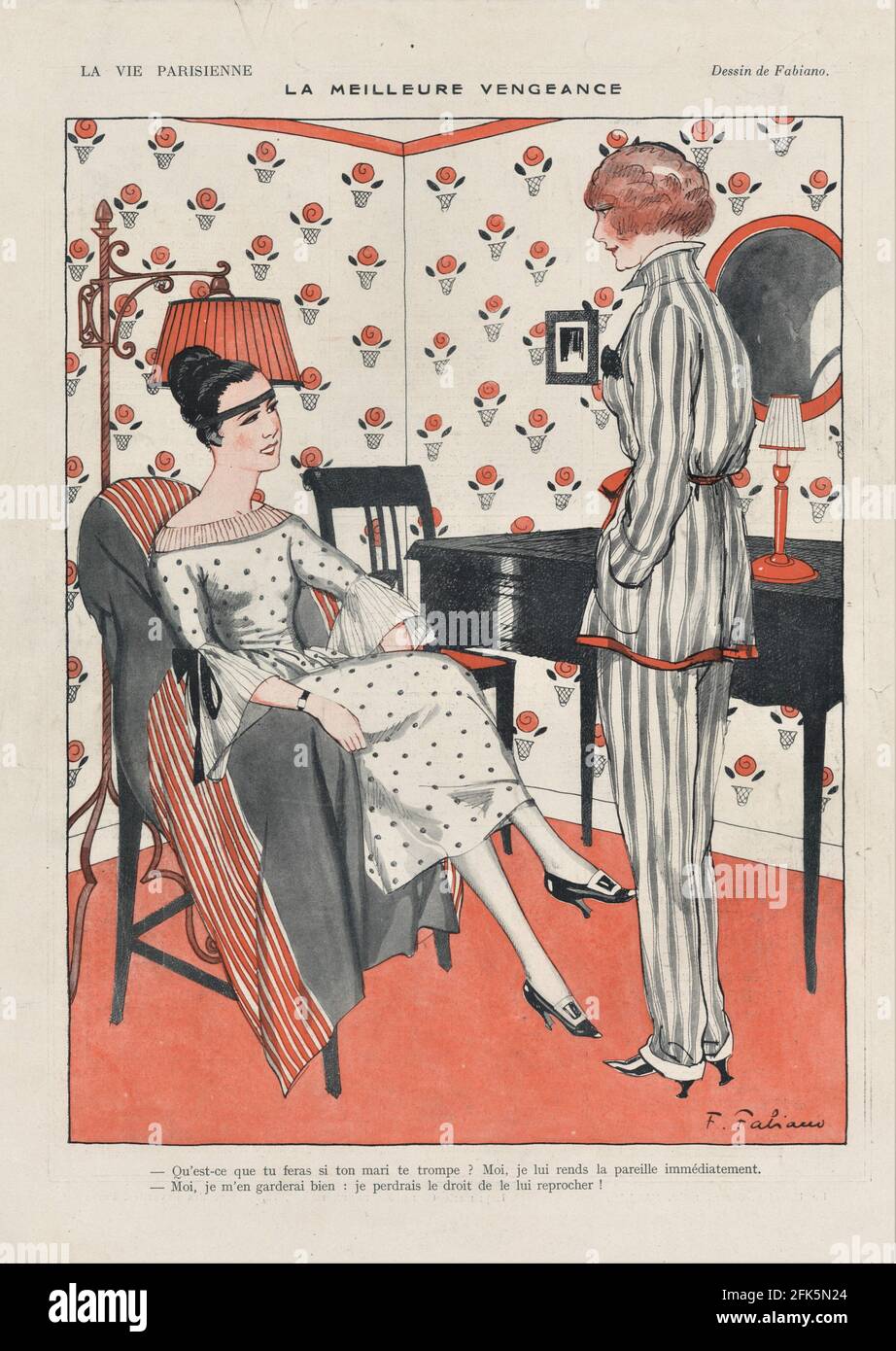1920s france art deco magazine plate hi-res stock photography and ...
