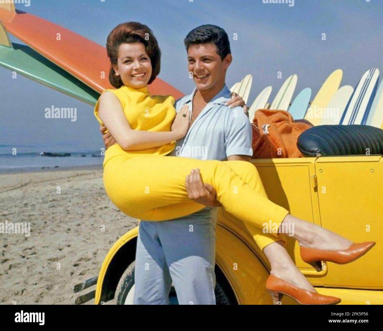 BEACH PARTY 1963 AIP film with Frankie Avalon and Annette Funicello Stock Photo
