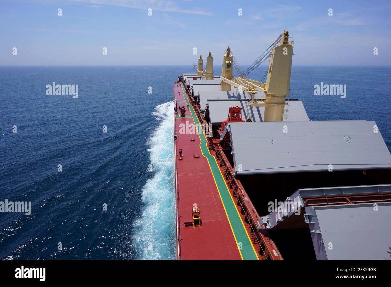 bulk-carrier-proceeding-loading-port-with-open-holds-stock-photo-alamy
