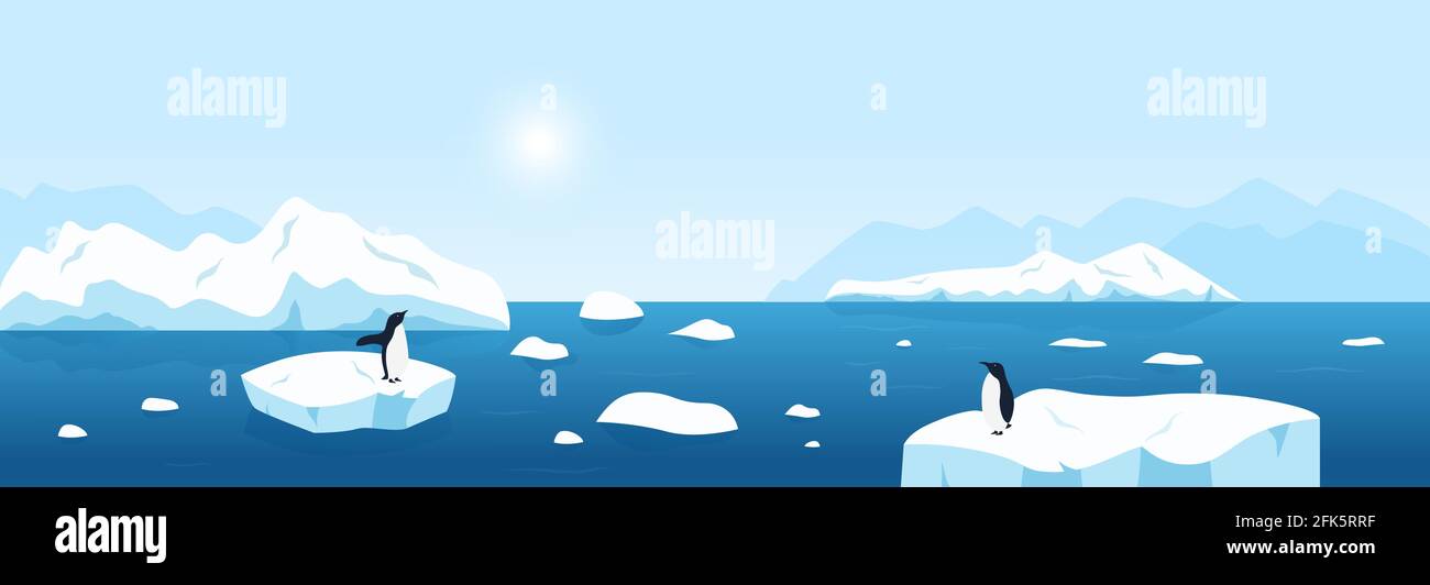 Antarctica icebergs wildlife Stock Vector Images - Alamy