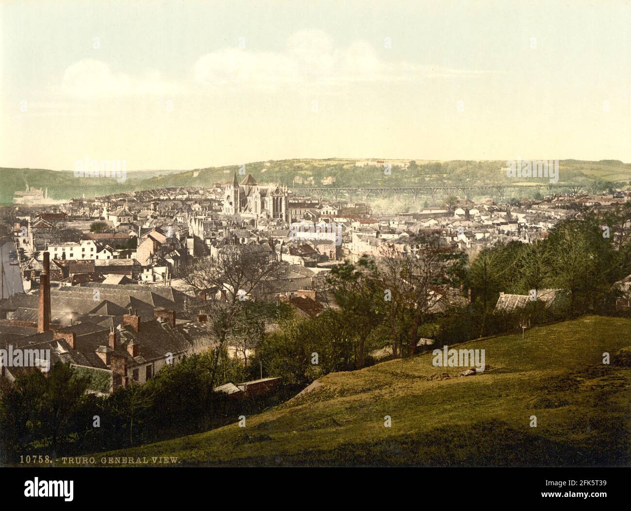 Truro in Cornwall circa 1890-1900 Stock Photo