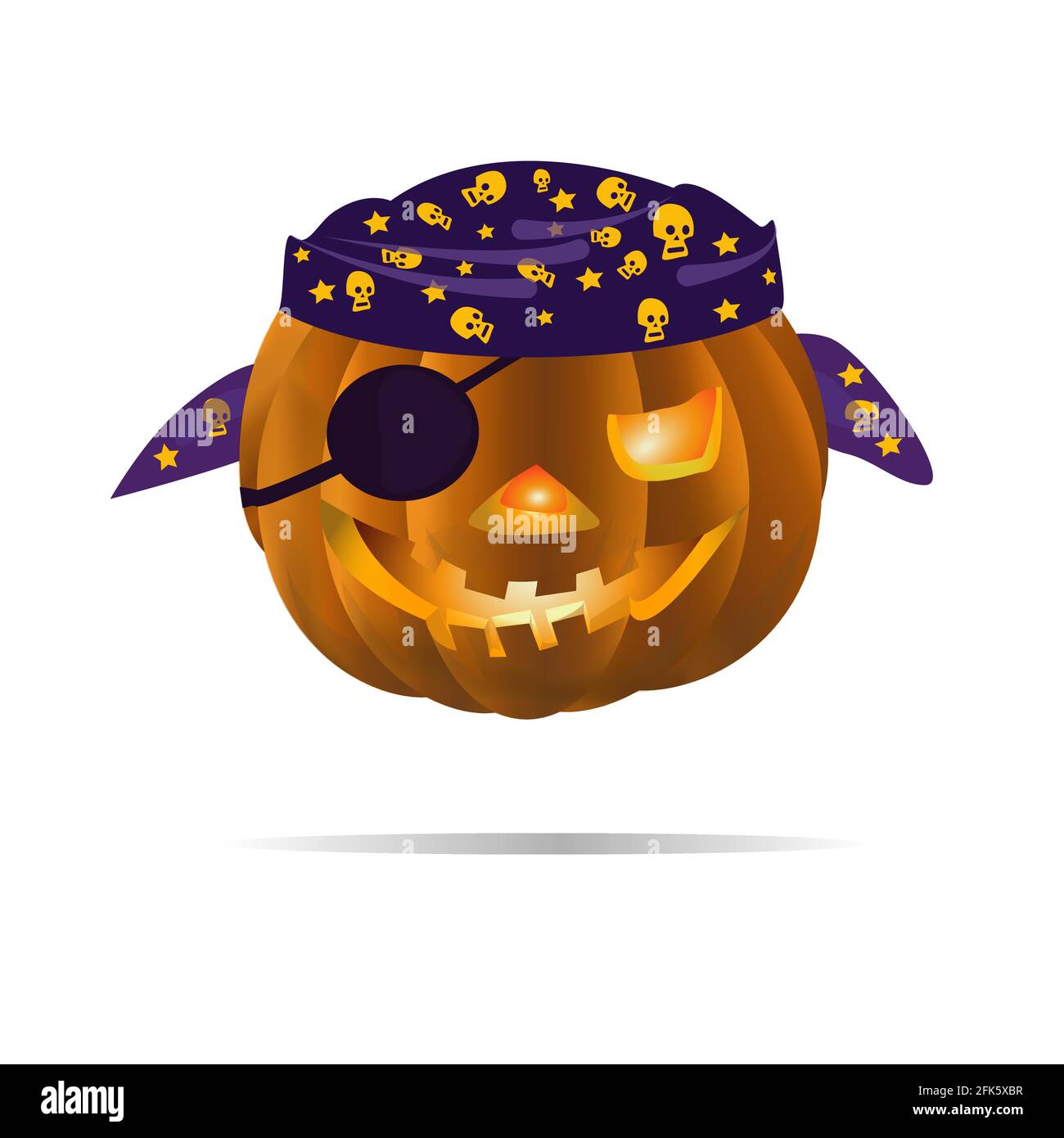 Halloween pumpkin in a cowboy hat 