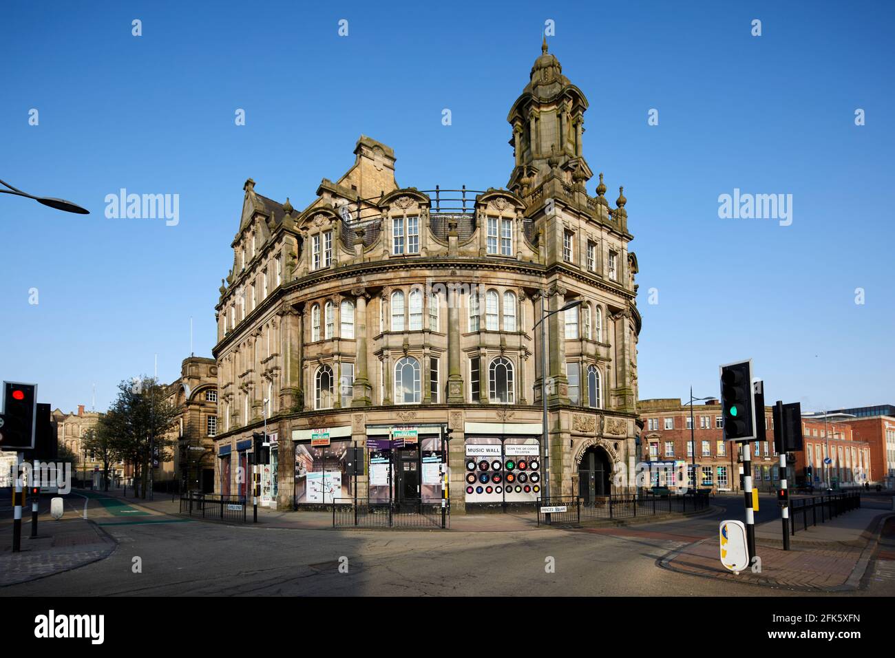 Uks first automatic lights at Royal London Mutual Insurance Building Grade II Listed on LICHFIELD STREET, Location  UK's first traffic lights Stock Photo